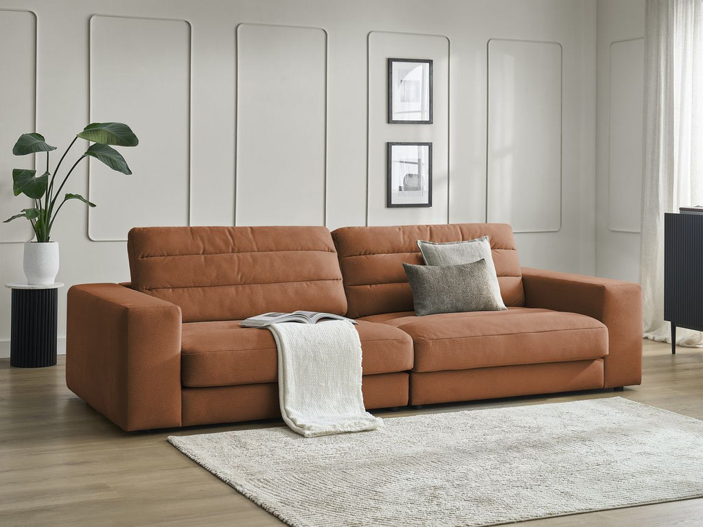 Sierra - Fixed Straight 3-Seater Sofa - Velvet