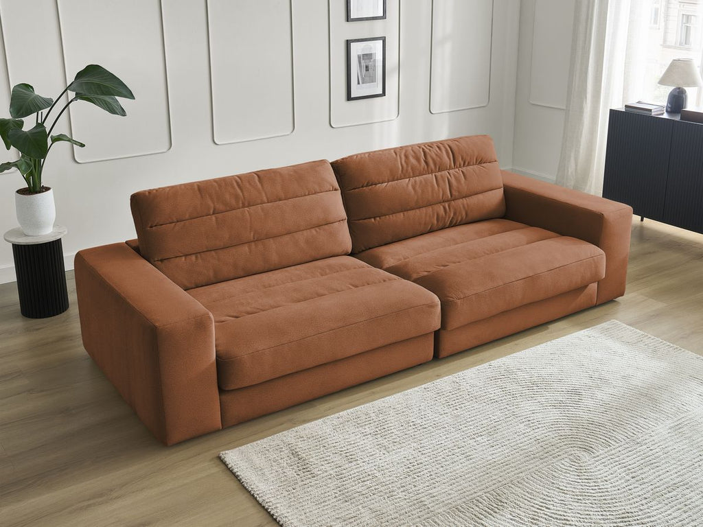 Sierra - Fixed Straight 3-Seater Sofa - Velvet