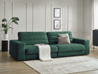 Sierra - Fixed Straight 3-Seater Sofa - Velvet