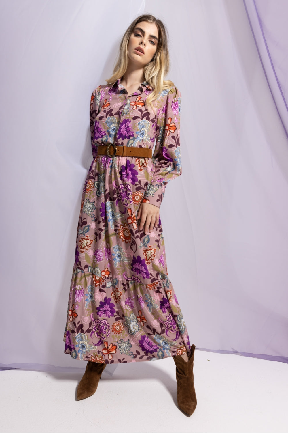 La Robe Sara Red Lys Lilas