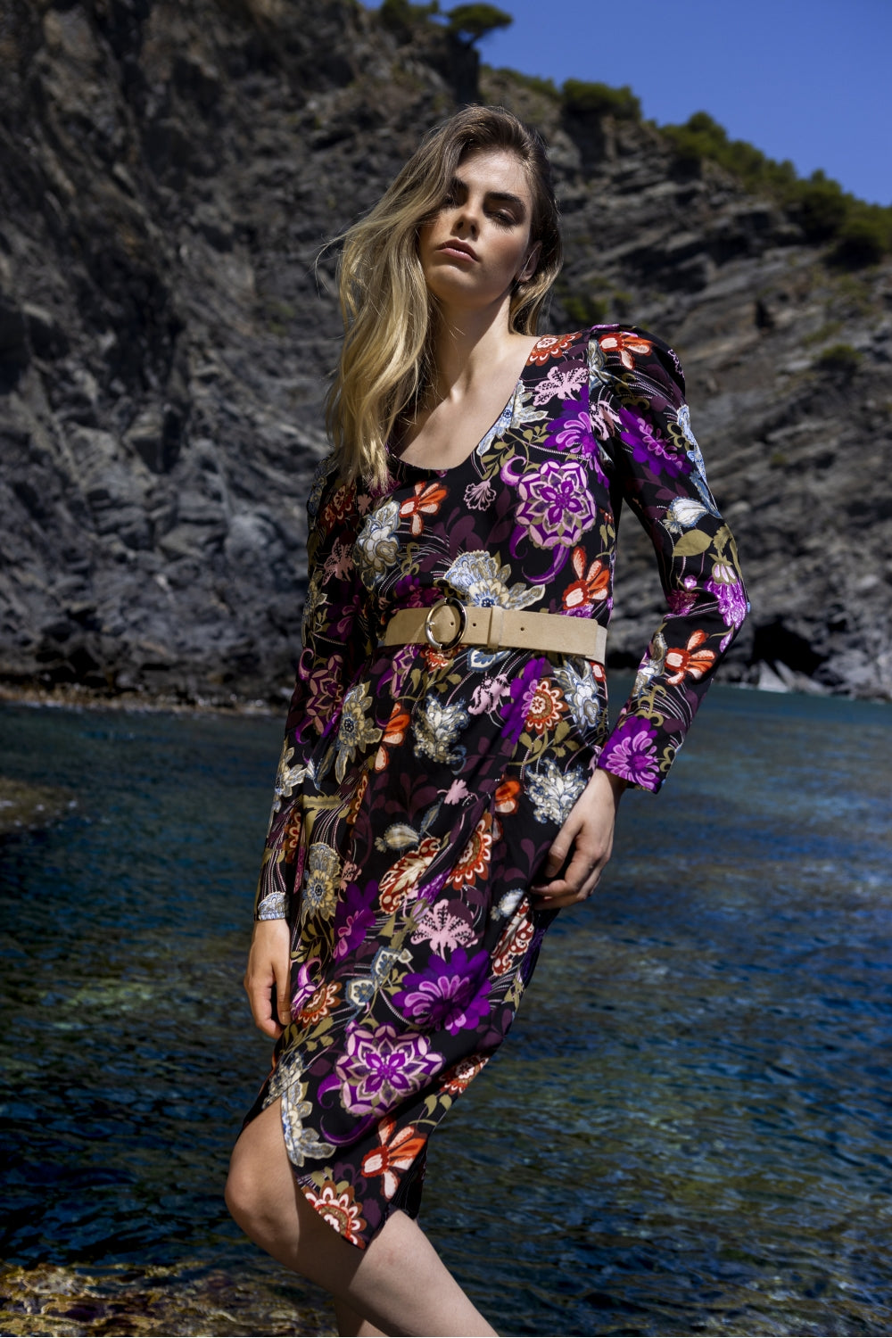 Vestido The Alyson Red Lily Negro