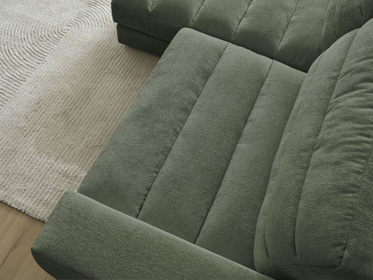 Sierra - Canapé D'Angle Fixe - Tissu Texturé - Angle Gauche