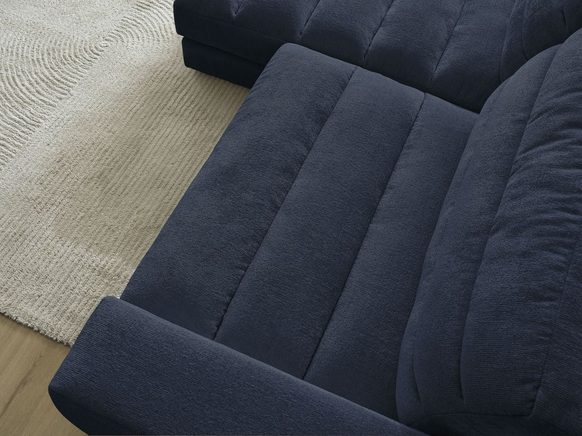 Sierra - Canapé D'Angle Fixe - Tissu Texturé - Angle Gauche