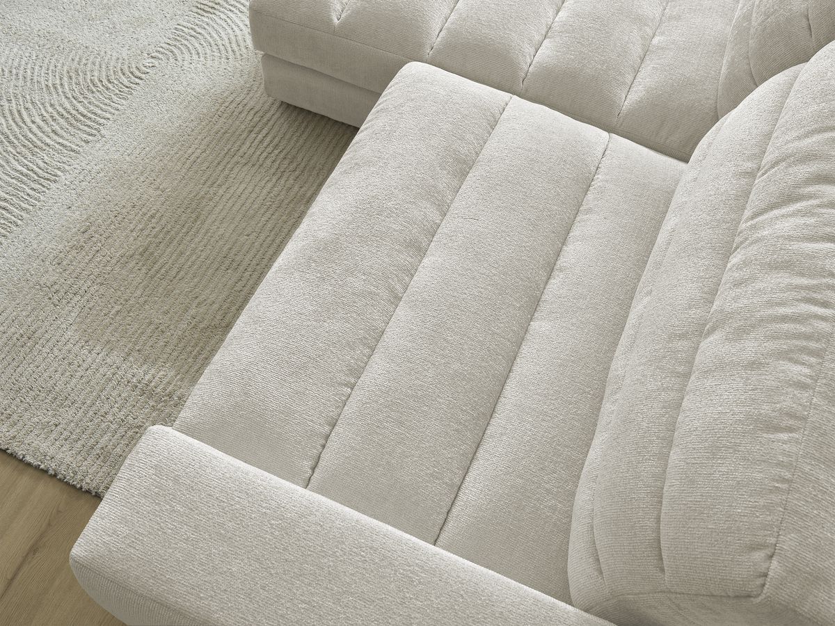 Sierra - Canapé D'Angle Fixe - Tissu Texturé - Angle Gauche