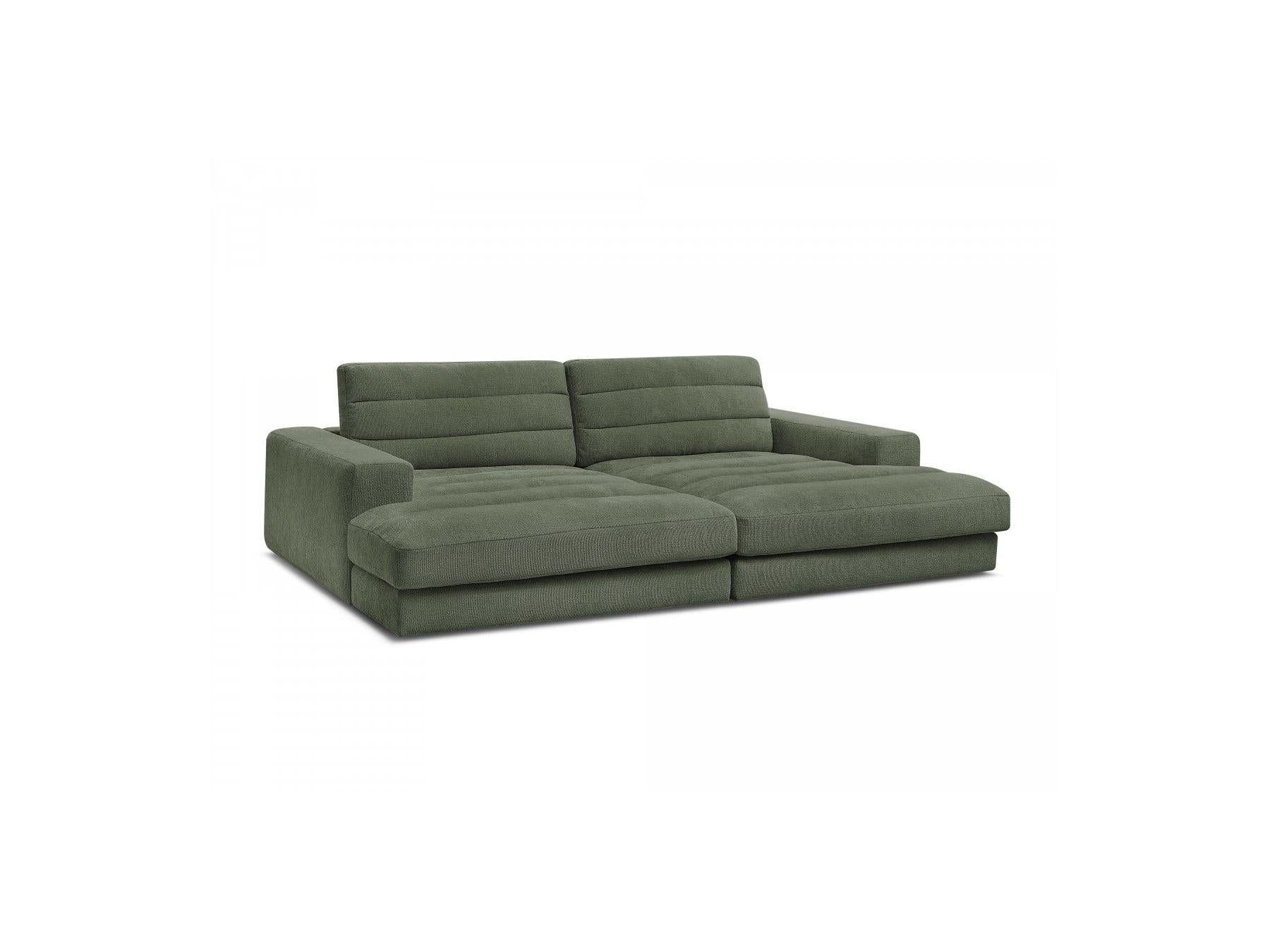 Sierra - Canapé Droit Fixe 4 Places Assise Profonde - Tissu Texturé