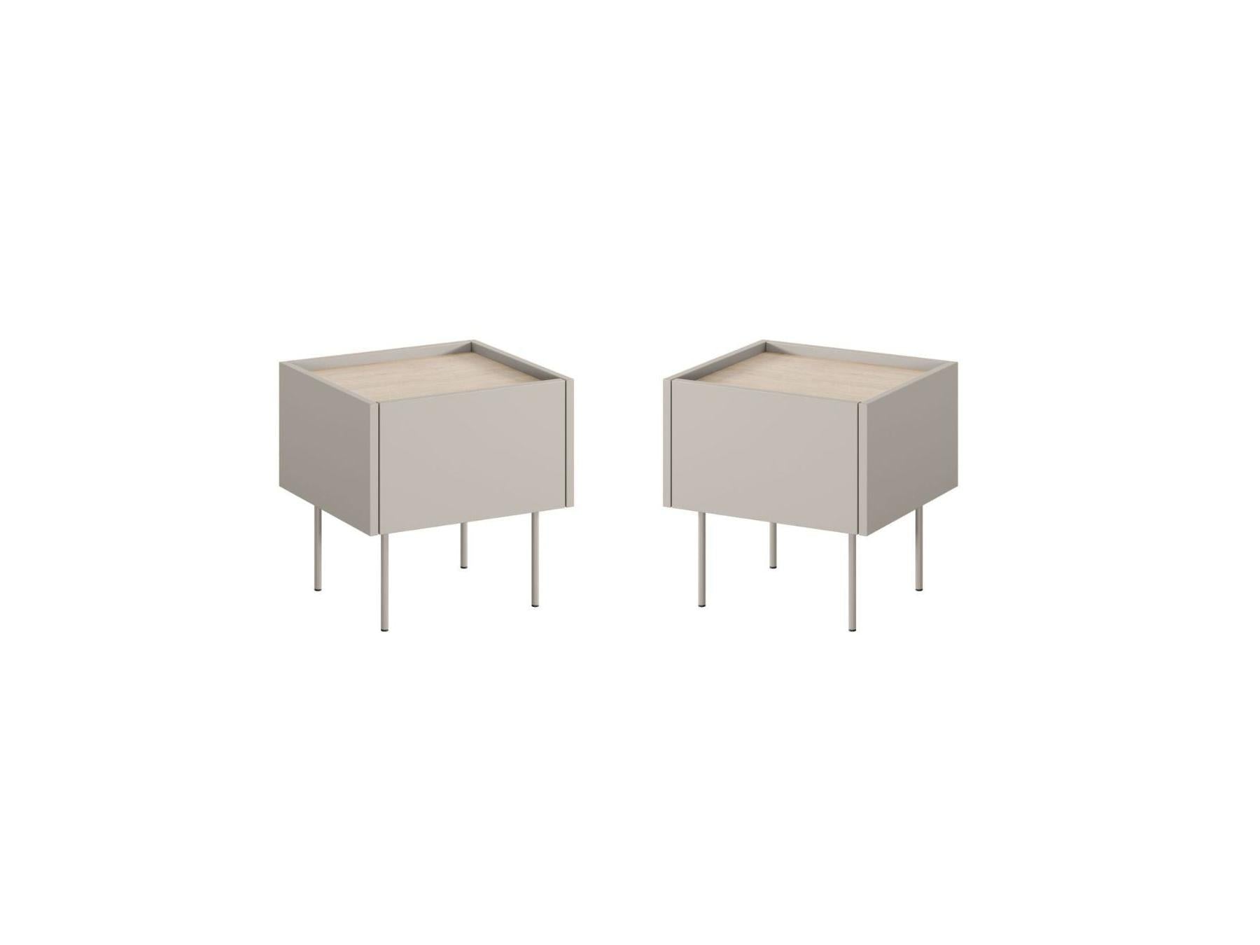 Atlas - Lot De 2 Chevets 1 Tiroir