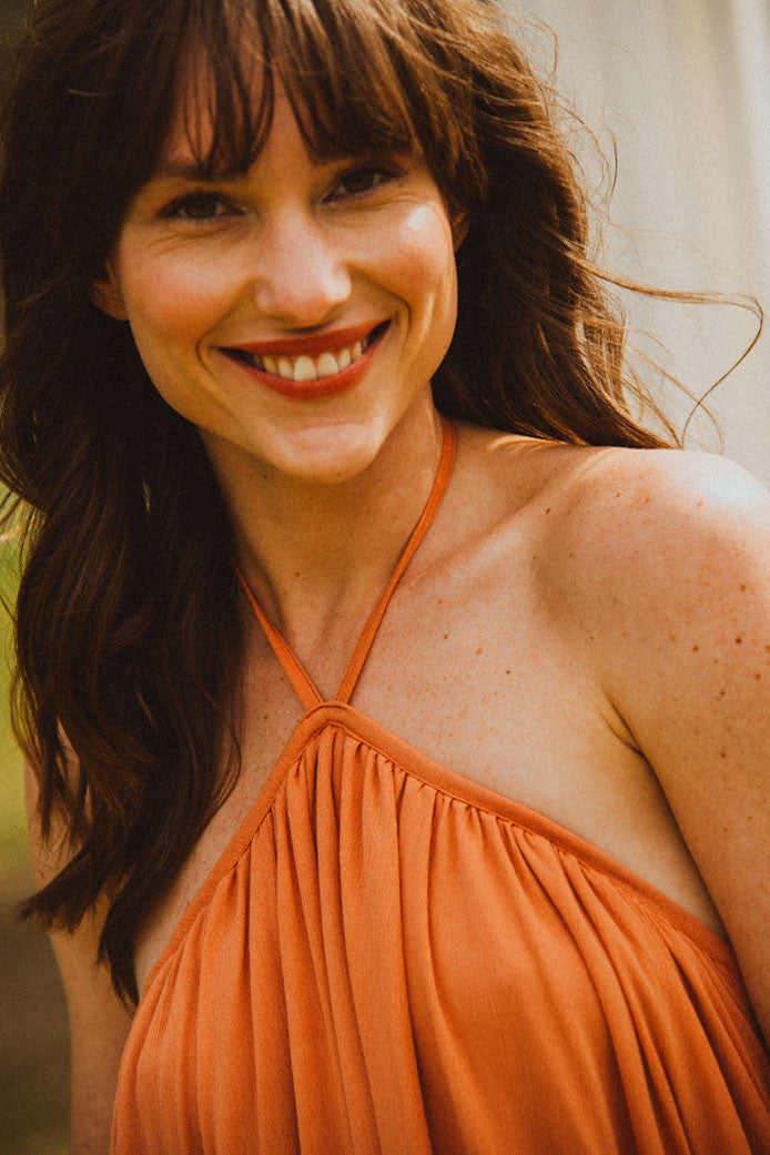 Vestido Nanette Arcilla