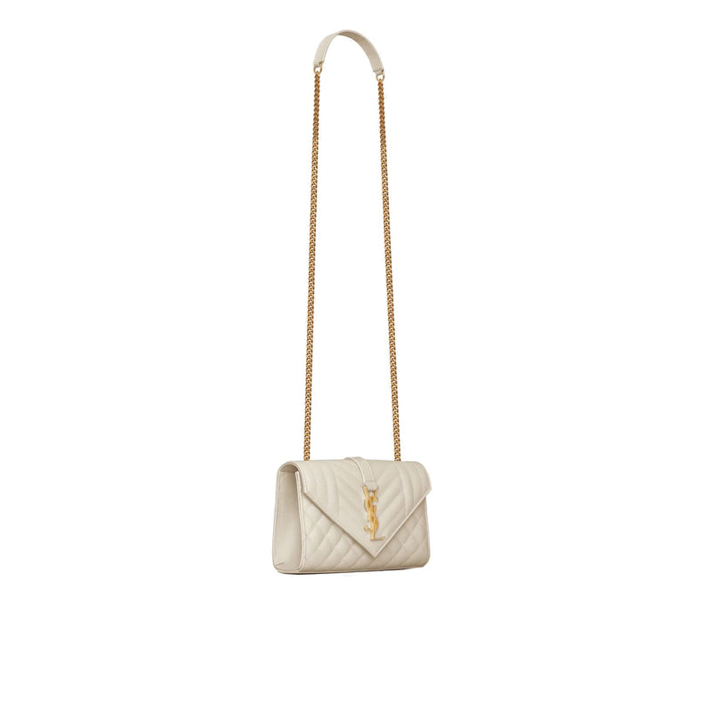 Saint Laurent - Sac Envelope Small - Femme - Ivory