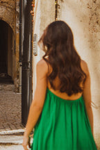 Vestido Nanette Lino Viscosa Verde