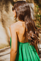Vestido Nanette Lino Viscosa Verde