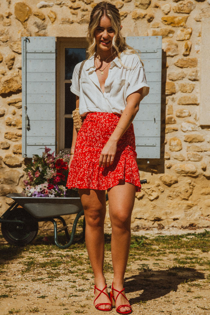Jupe Justine Kuaza Rouge
