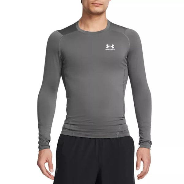 Hg Armour Comp Ls T-Shirt - Grå Og Hvid - Herre