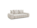 Everest - Straight Convertible Sofa with Storage - Textured Fabric - 5 Cushions