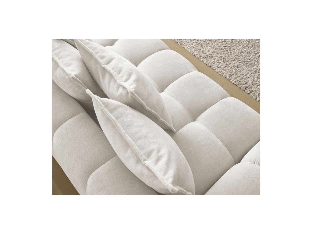 Everest - Straight Convertible Sofa with Storage - Textured Fabric - 5 Cushions
