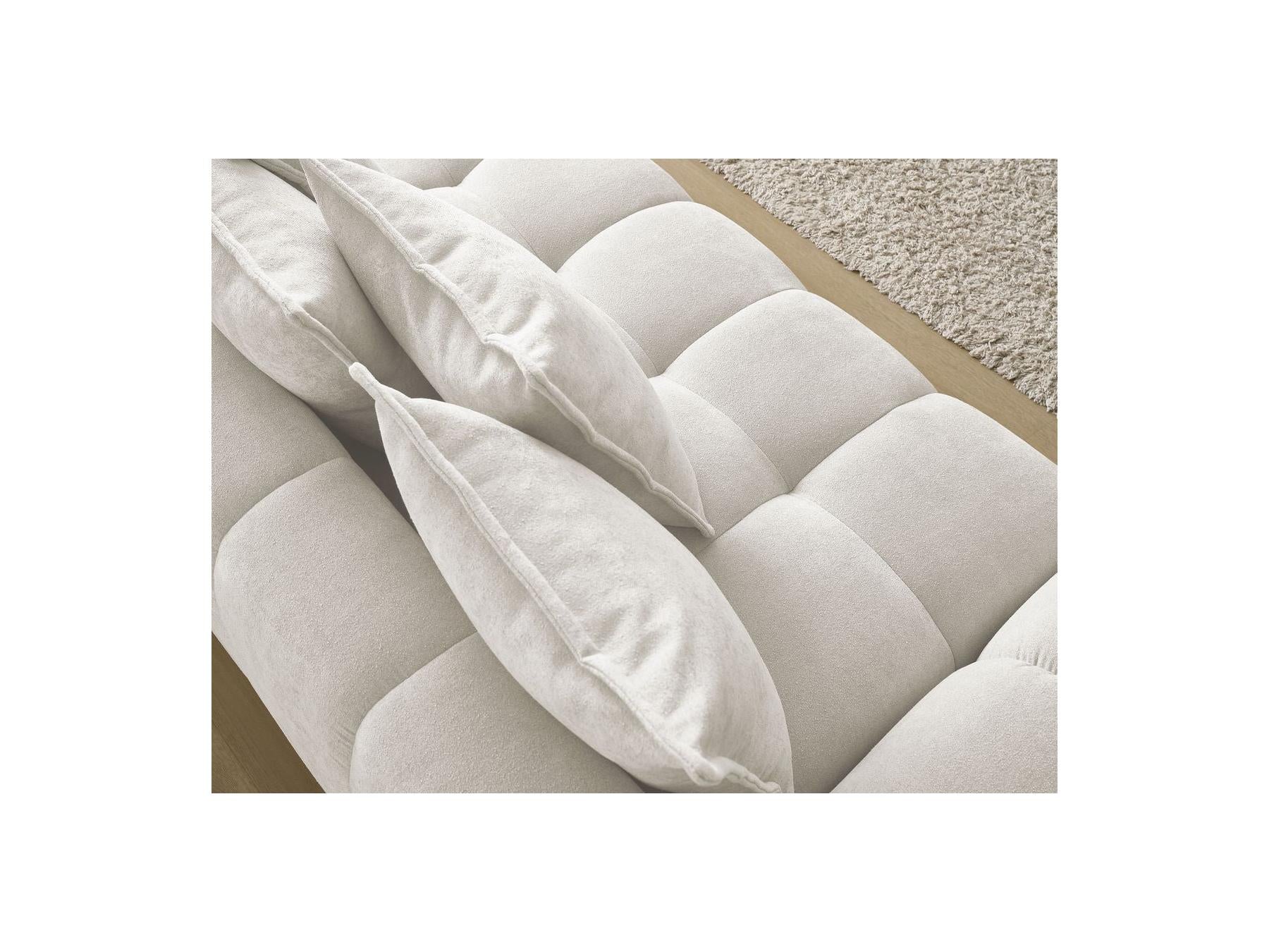 Everest - Straight Convertible Sofa with Storage - Textured Fabric - 5 Cushions