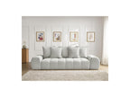 Everest - Straight Convertible Sofa with Storage - Textured Fabric - 5 Cushions
