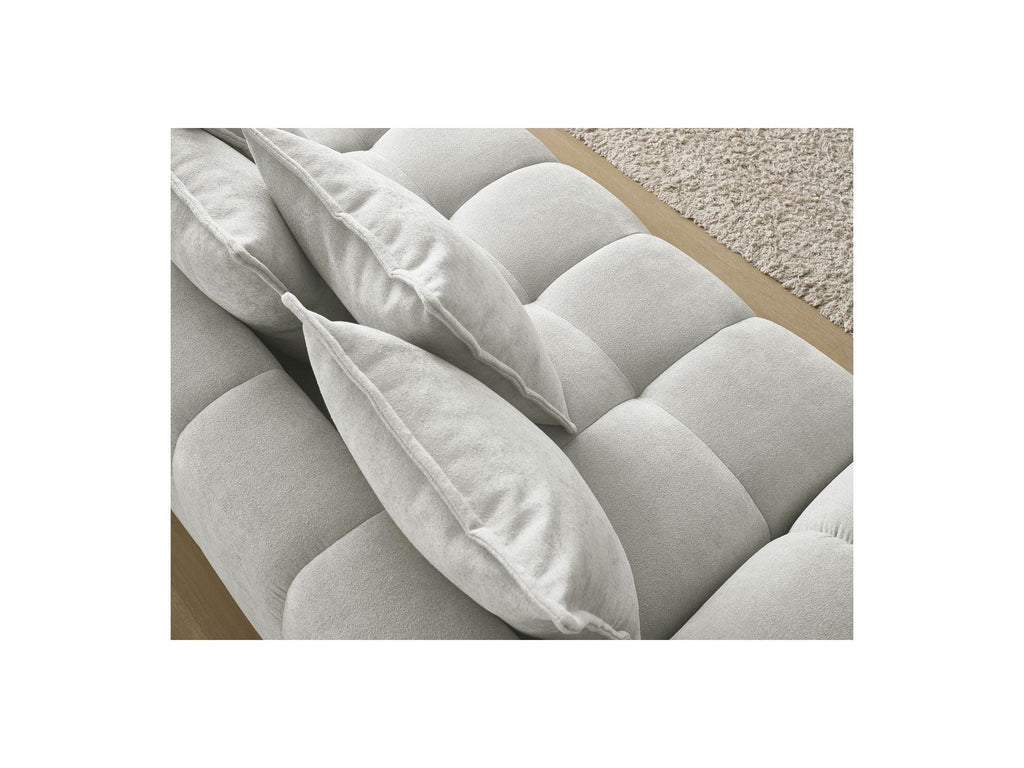 Everest - Straight Convertible Sofa with Storage - Textured Fabric - 5 Cushions