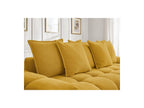 Everest - Straight Convertible Sofa with Storage - Textured Fabric - 5 Cushions