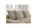 Everest - Straight Convertible Sofa with Storage - Textured Fabric - 5 Cushions