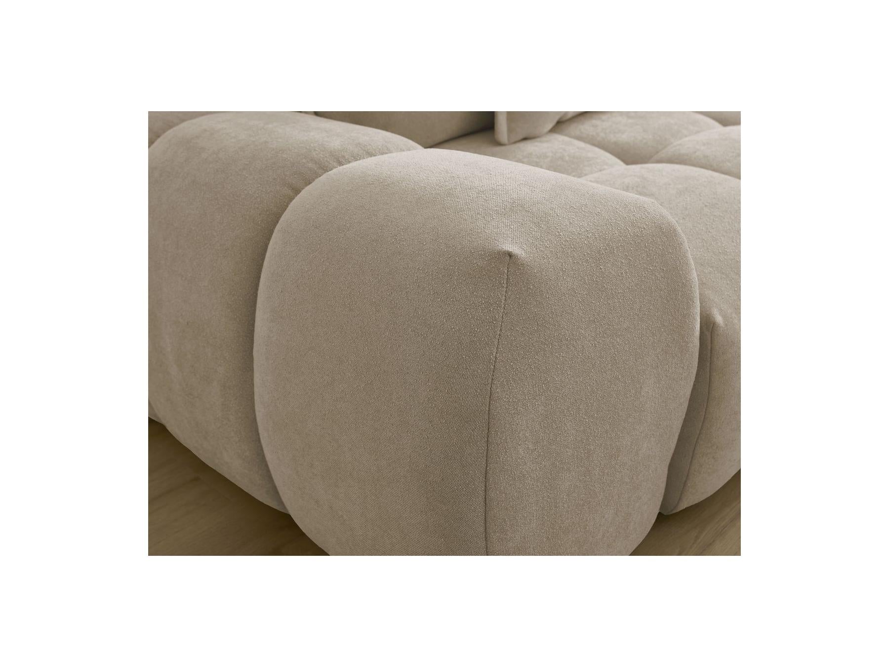 Everest - Straight Convertible Sofa with Storage - Textured Fabric - 5 Cushions