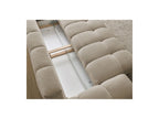 Everest - Straight Convertible Sofa with Storage - Textured Fabric - 5 Cushions