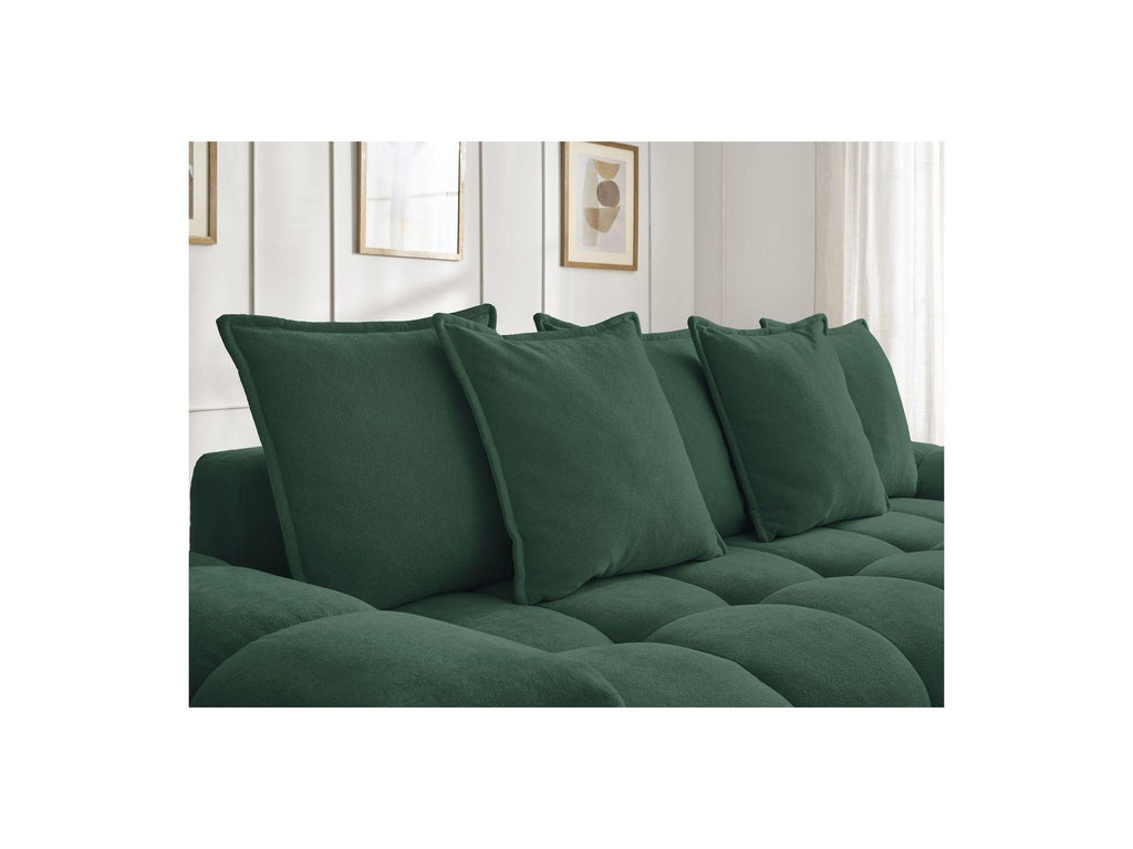 Everest - Straight Convertible Sofa with Storage - Textured Fabric - 5 Cushions