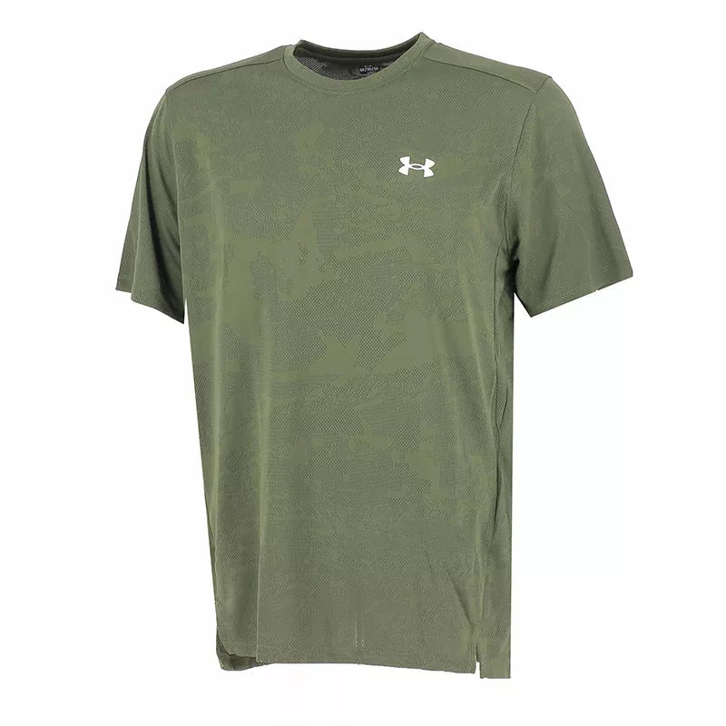 Camiseta Tech Vent Jacquard - Verde, Blanco. - Hombre