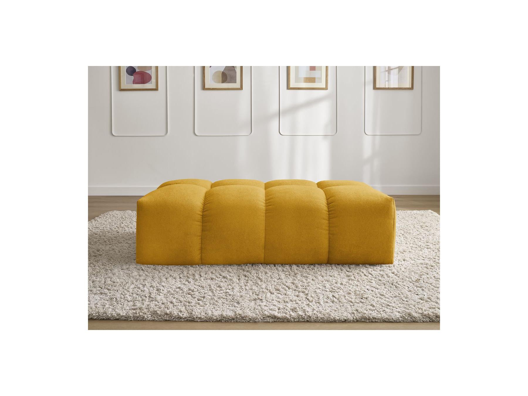 Everest - Small Pouf - Textured Fabric