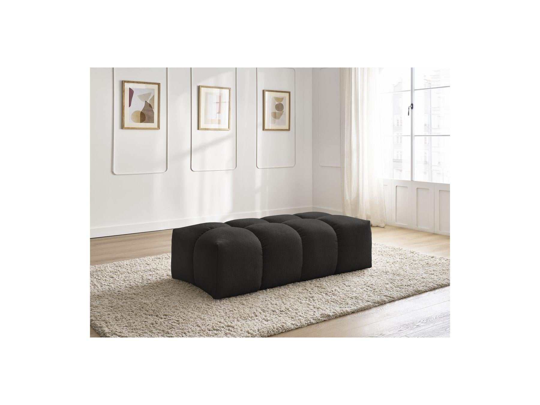 Everest - Small Pouf - Textured Fabric