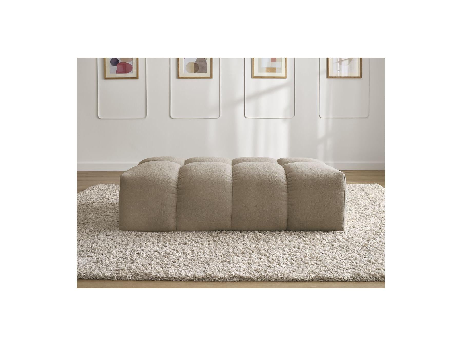 Everest - Small Pouf - Textured Fabric