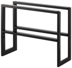 2-Tier Extendable Shoe Rack - Black