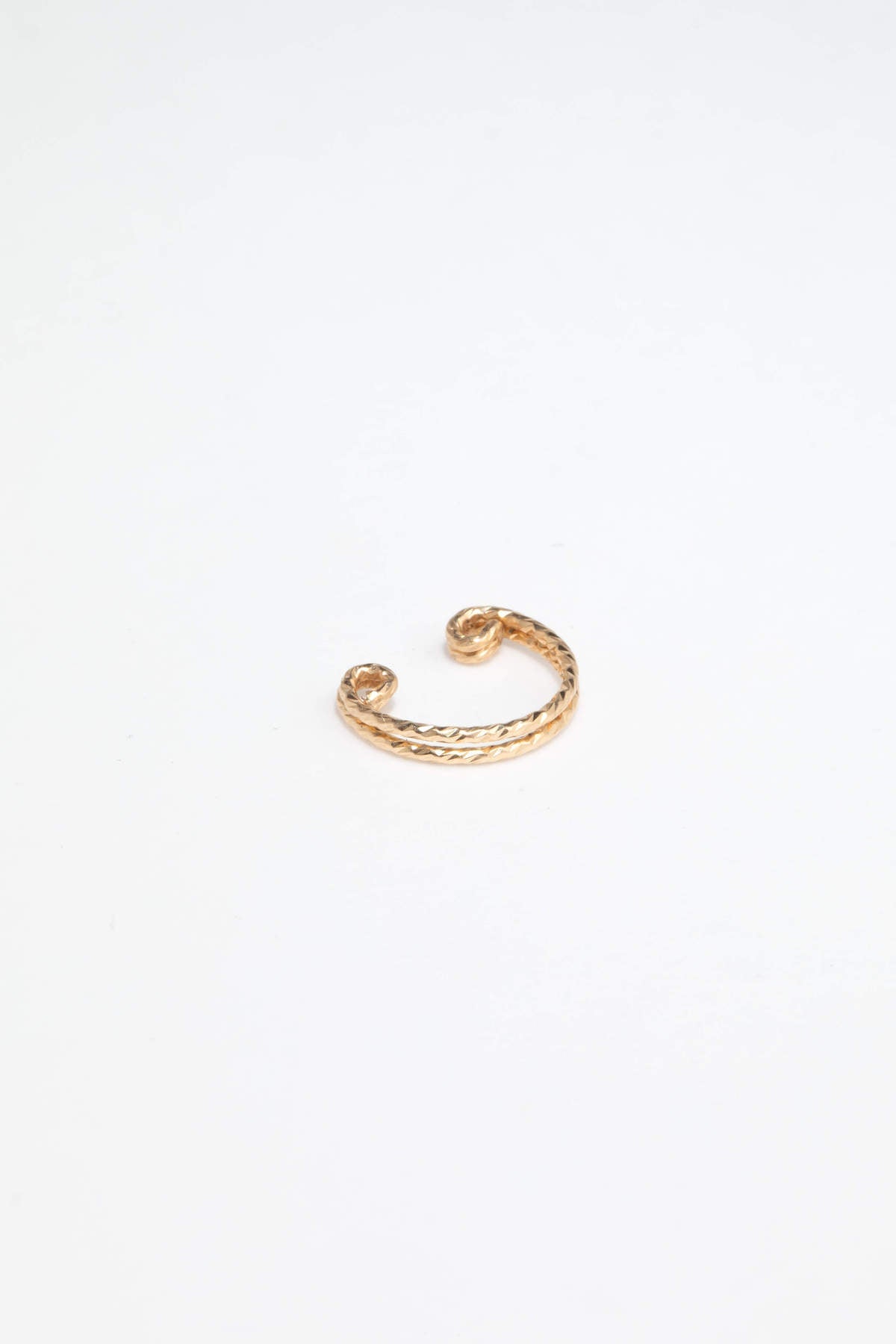 Fuskpiercing Ring Double Éclat