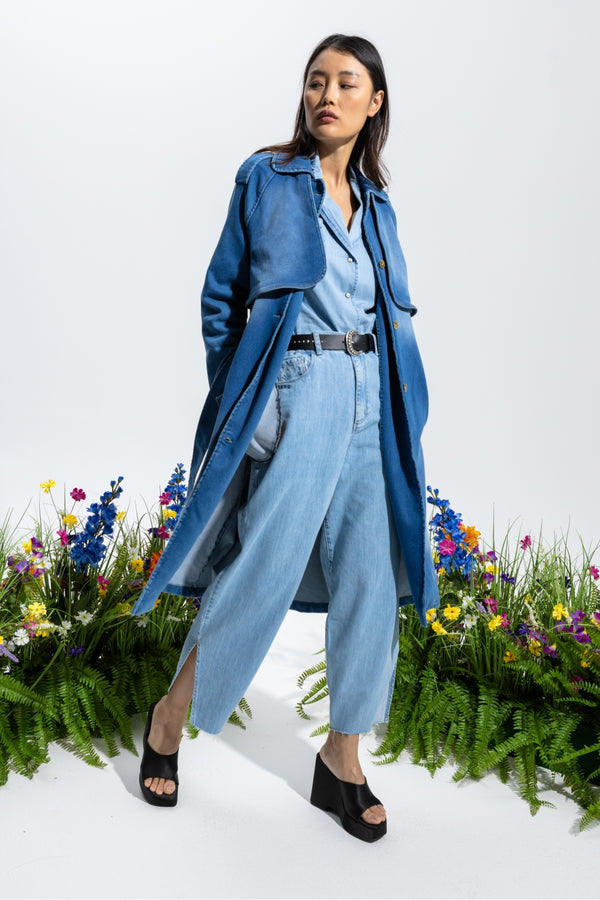 Trench Lauren - Bleu