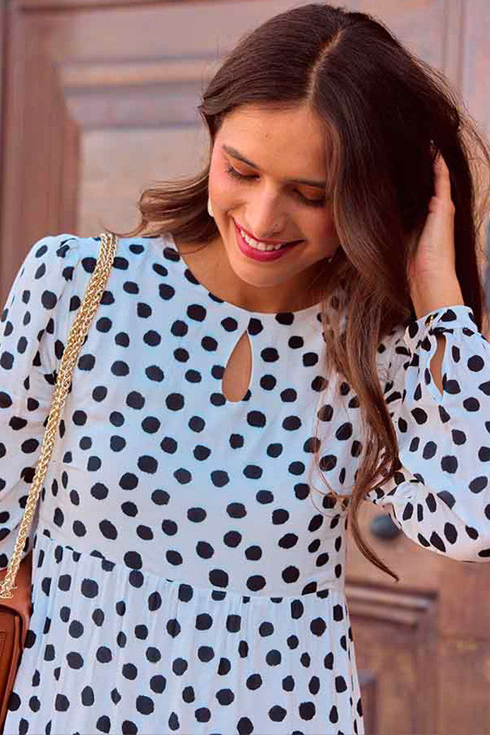 Pétia Black Polka Dot Dress