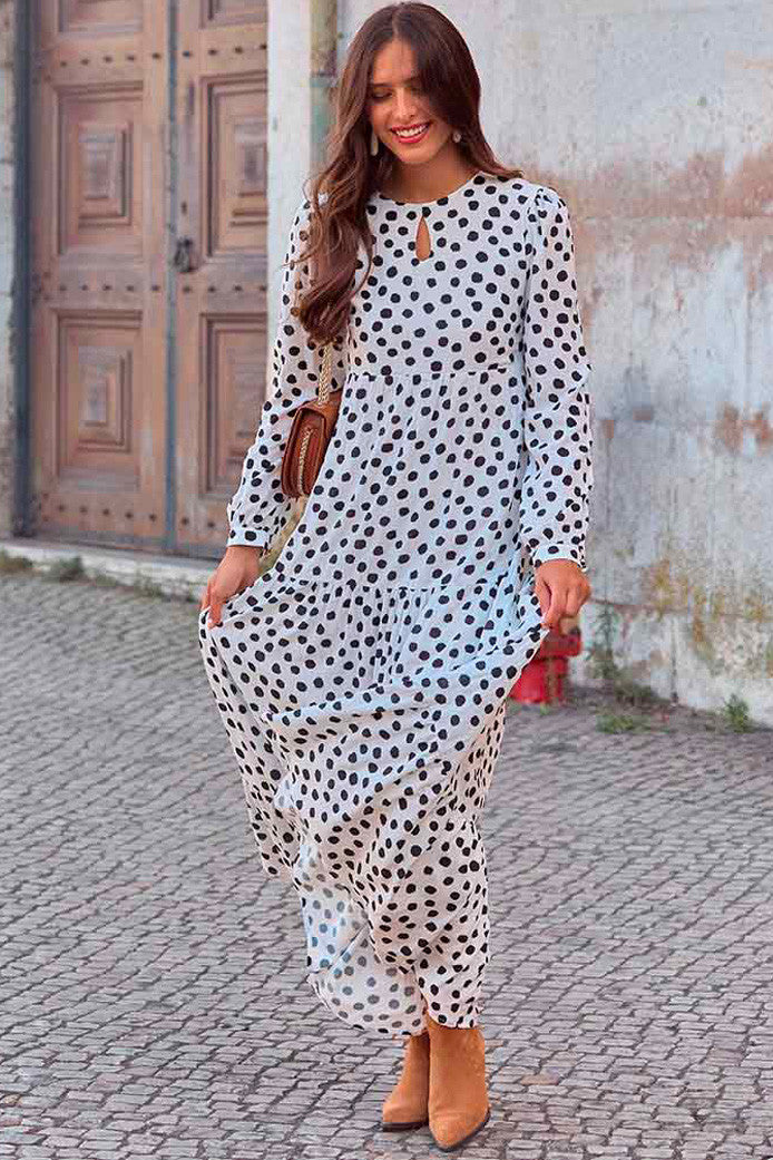 Pétia Black Polka Dot Dress