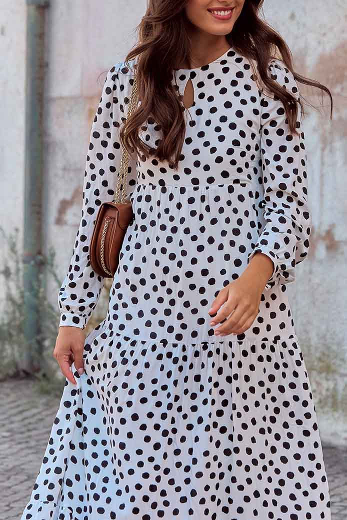 Pétia Black Polka Dot Dress
