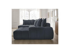 Everest - Panoramic Convertible Sofa with Storage - Textured Fabric - Right-Hand Corner - 14 Cushions