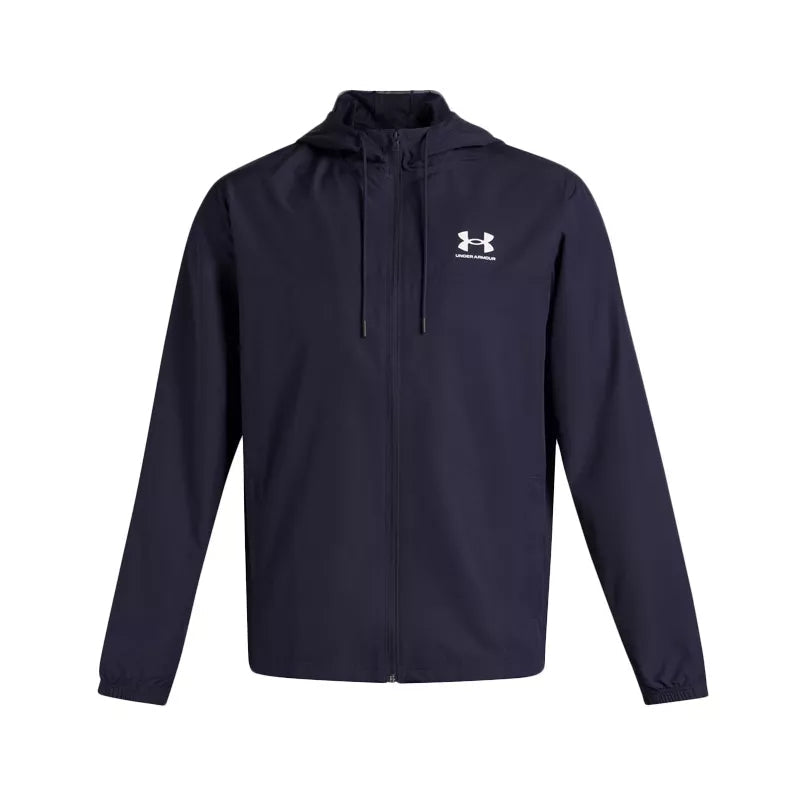 Jakke Rival Woven Windbreaker - Marine Hvid - Herre