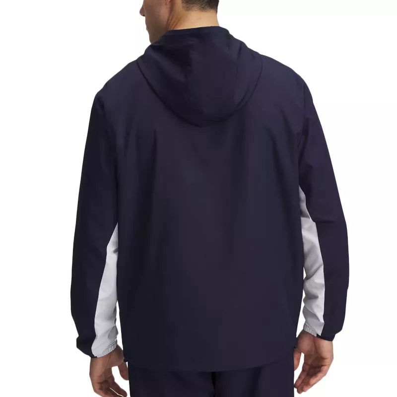 Jakke Rival Woven Windbreaker - Marine Hvid - Herre