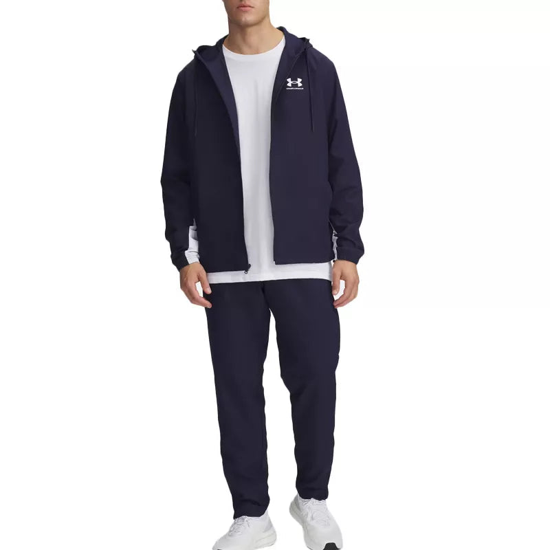 Broek Rival Woven Windbreaker - Marine Wit - Heren