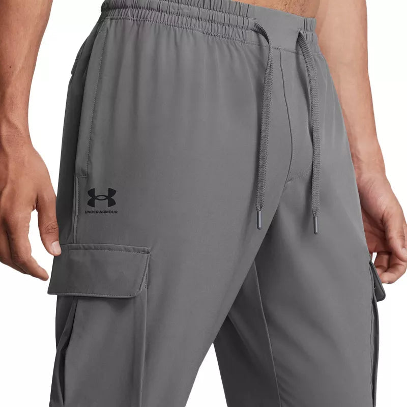 Vibe Woven Cargo Trousers - Grey/Black - Men