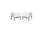 Kasha - Lot De 2 Chevets Tiroir - Pieds Noir