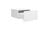 Kasha - Set Of 2 Wall-Mounted Bedside Tables With Drawer