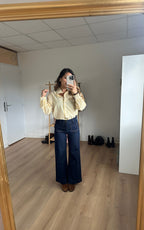 Blusa de rayas Colette amarilla