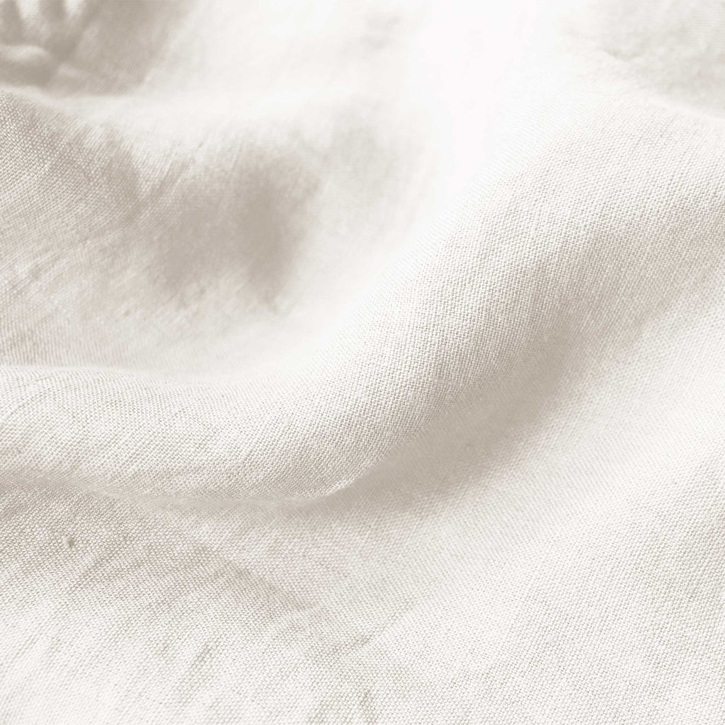 Matt & Rose - Fitted Sheet - Plain Linen - 100% Washed Linen - Off-White