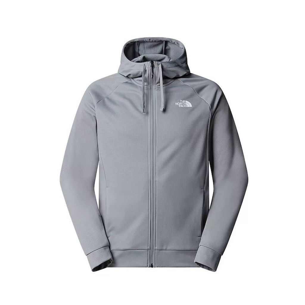 The North Face - Veste À Capuche Zippée M Reaxion 2.0 - Gris Claire/Anthracite