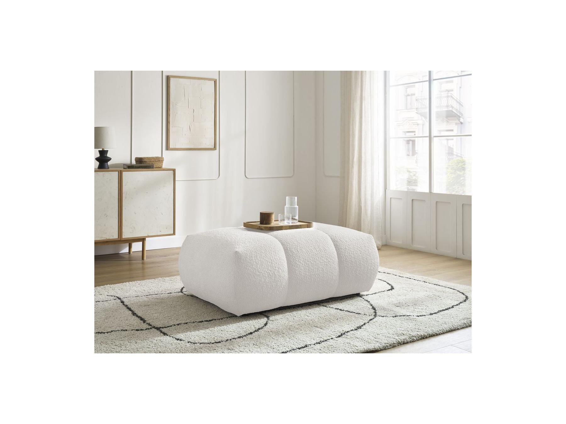 Fuji - Pouf - Tissu Bouclette
