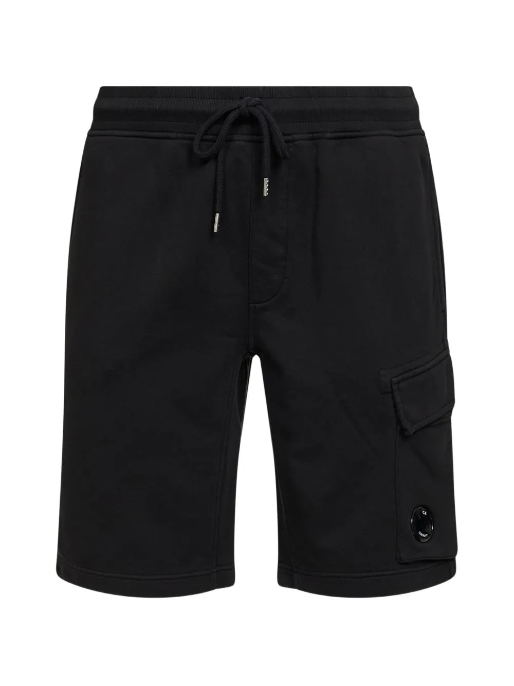 CP Company - Ribbed Cargo Shorts with Elastic Waist – Black