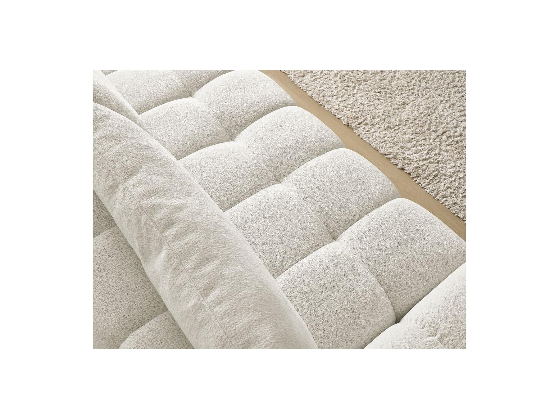Everest - Fixed 3-Seater Straight Sofa - Flecked Fabric - 2 Cushions