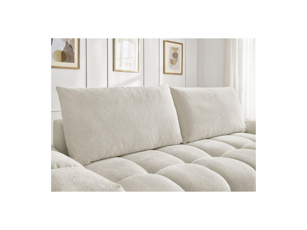 Everest - Fixed 3-Seater Straight Sofa - Flecked Fabric - 2 Cushions